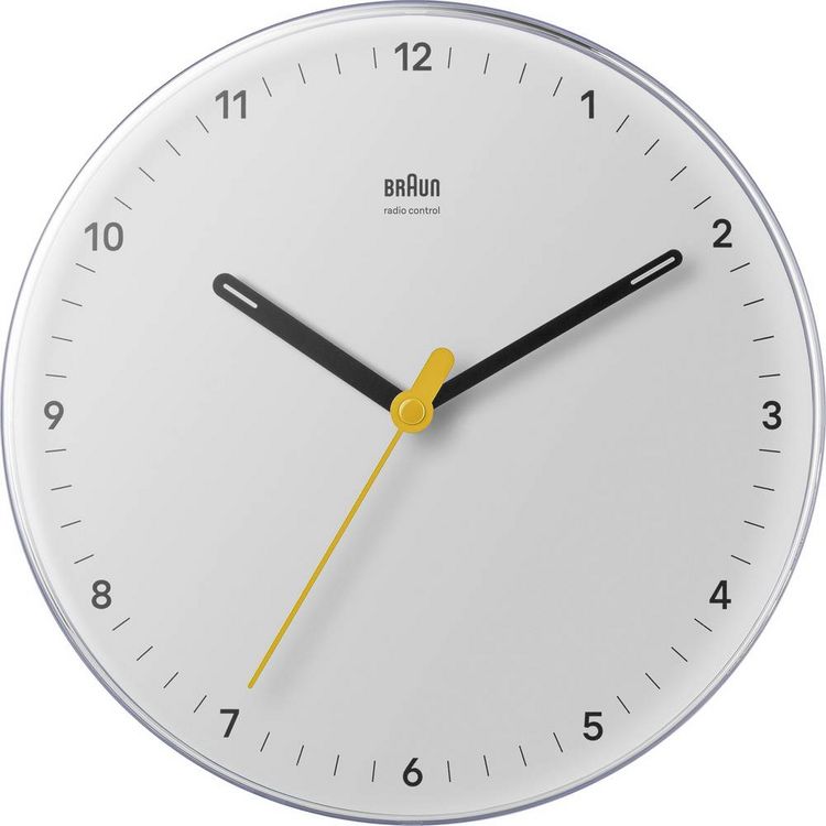Produktbild: Braun 67685 Funk Wanduhr 230 mm Wei&szlig;