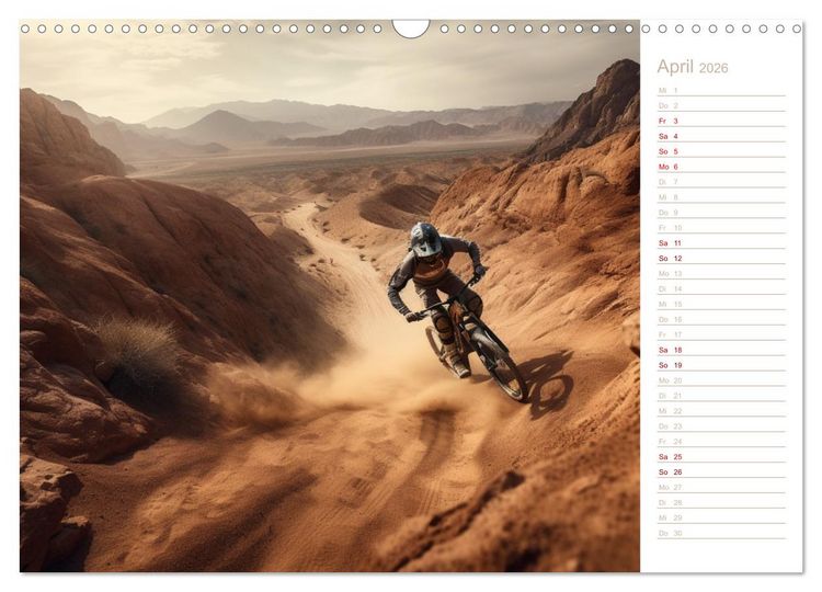 Produktbild: Mit dem Mountainbike durch die Welt (Wandkalender 2026 DIN A3 quer), CALVENDO Monatskalender