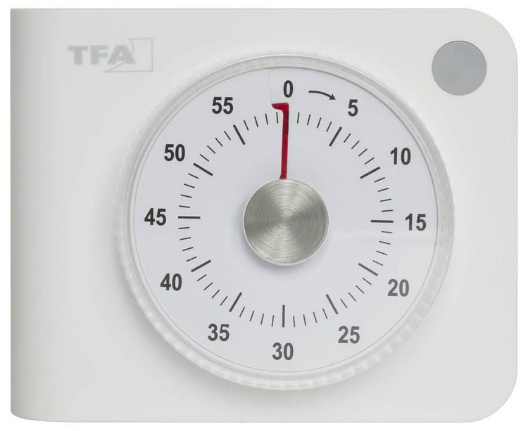 Produktbild: TFA Dostmann Elektronischer Timer Timer Wei&szlig; analog