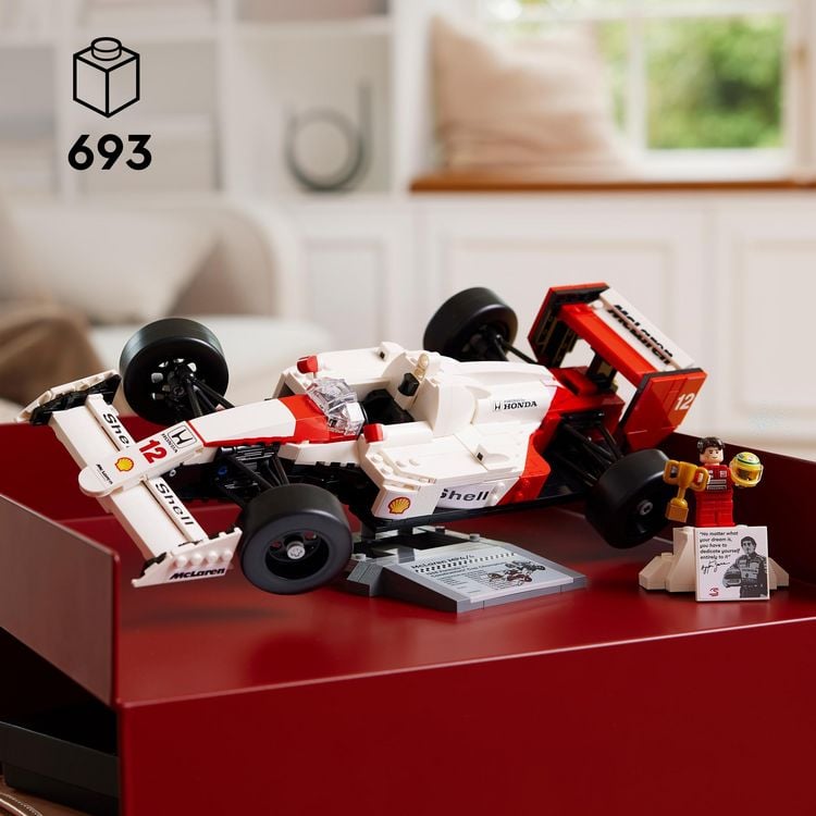 Produktbild: LEGO Icons McLaren MP4/4 & Ayrton Senna, Modellauto f&uuml;r Erwachsene 10330