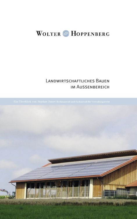 Produktbild: Landwirtschaftliches Bauen im Au&szlig;enbereich