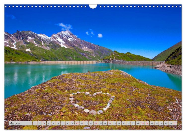 Produktbild: Die Hochgebirgs-Stauseen (Wandkalender 2026 DIN A3 quer), CALVENDO Monatskalender