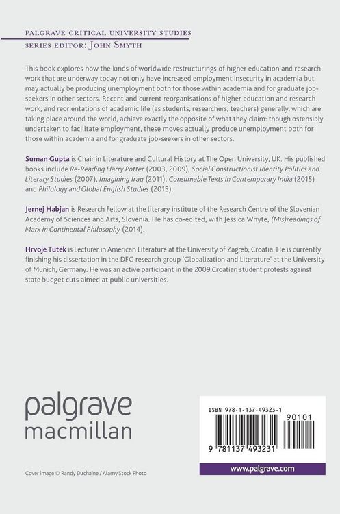 Produktbild: Academic Labour, Unemployment and Global Higher Education