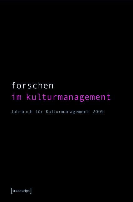 Produktbild: Forschen im Kulturmanagement