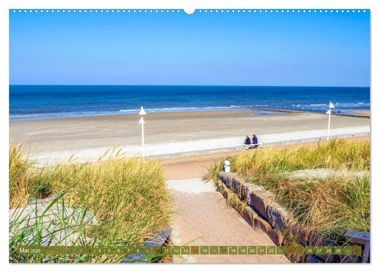 Produktbild: INSELLIEBE NORDERNEY (hochwertiger Premium Wandkalender 2026 DIN A2 quer), Kunstdruck in Hochglanz