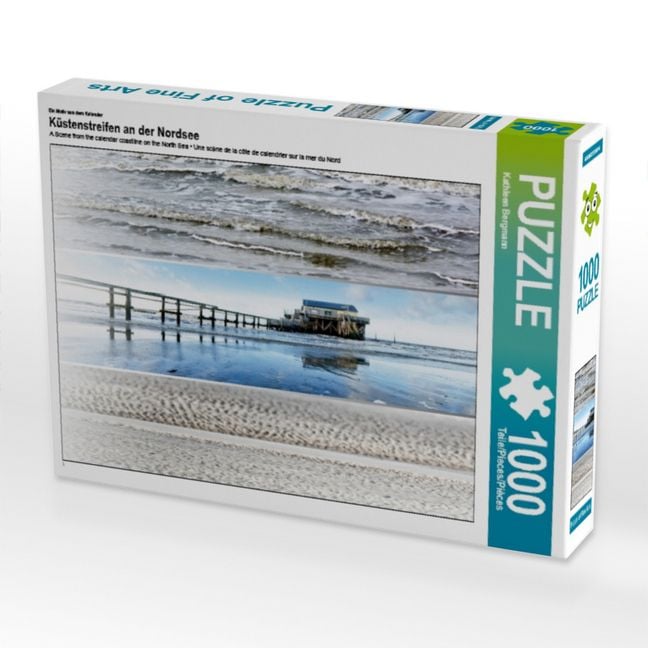 Produktbild: CALVENDO Puzzle Ein Motiv aus dem Kalender K&uuml;stenstreifen an der Nordsee | 1000 Teile Lege-Gr&ouml;&szlig;e 64x48cm Foto-Puzzle f&uuml;r gl&uuml;ckliche Stunden