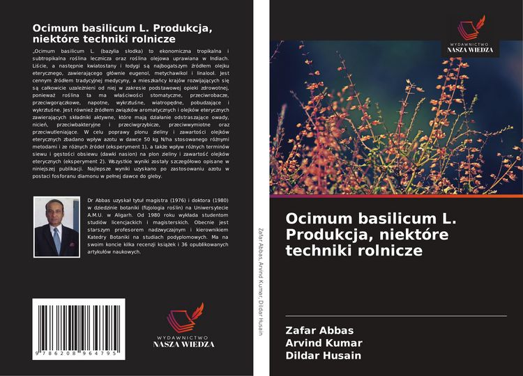 Produktbild: Ocimum basilicum L. Produkcja, niekt&oacute;re techniki rolnicze