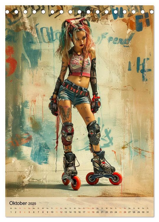 Produktbild: Rollerblades - einfach cool (Tischkalender 2025 DIN A5 hoch), CALVENDO Monatskalender