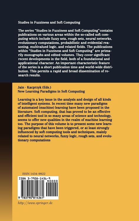 Produktbild: New Learning Paradigms in Soft Computing