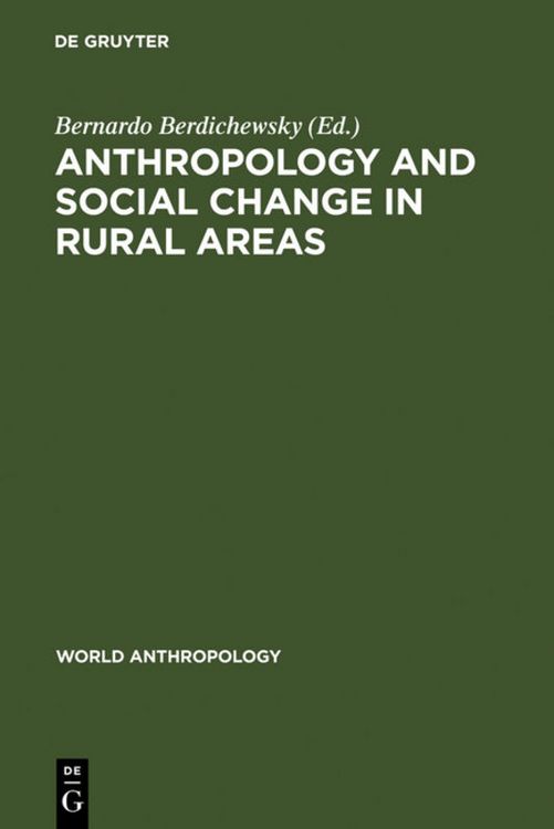 Produktbild: Anthropology and Social Change in Rural Areas