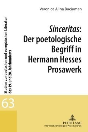 Produktbild: Sinceritas: Der poetologische Begriff in Hermann Hesses Prosawerk