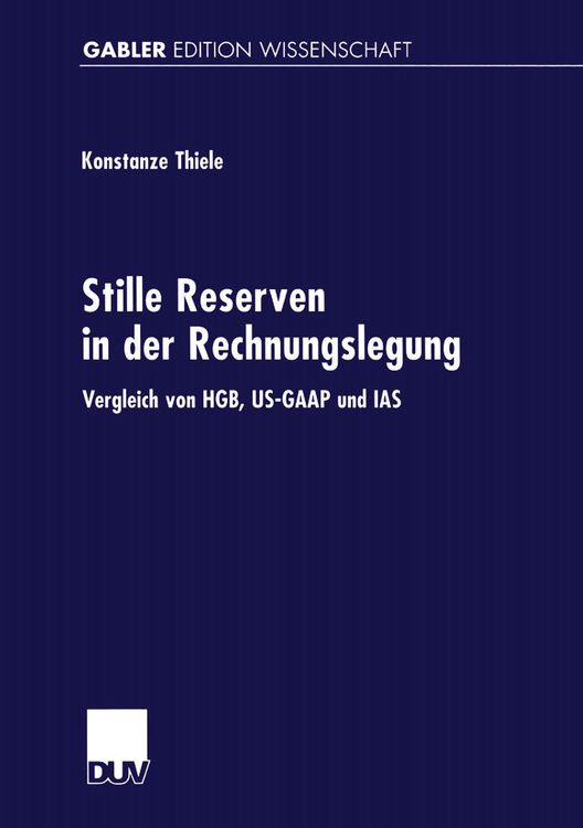 Produktbild: Stille Reserven in der Rechnungslegung