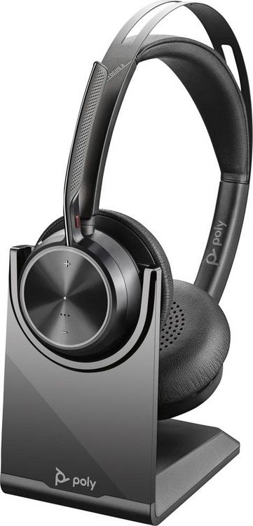 Produktbild: HP Poly Voyager Focus 2 On Ear Headset Bluetooth&reg; Stereo Schwarz Noise Cancelling Headset Computer