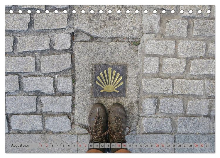 Produktbild: Von Porto nach Santiago de Compostela (Tischkalender 2026 DIN A5 quer), CALVENDO Monatskalender