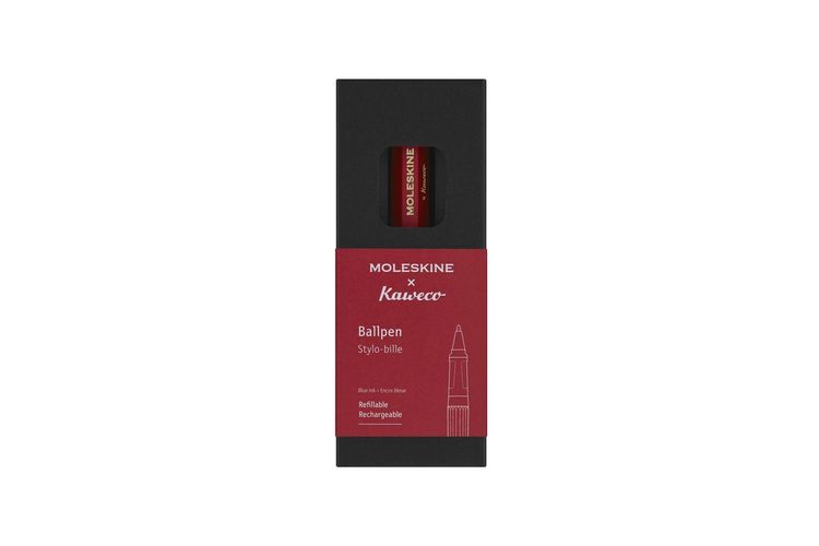Produktbild: Moleskine Kaweco Ballpoint Pen, Red, Medium Point (0.7 MM), Blue Ink