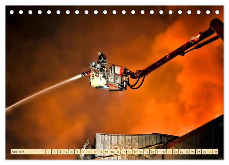 Produktbild: Feuerwehr - Eins&auml;tze (Tischkalender 2026 DIN A5 quer), CALVENDO Monatskalender