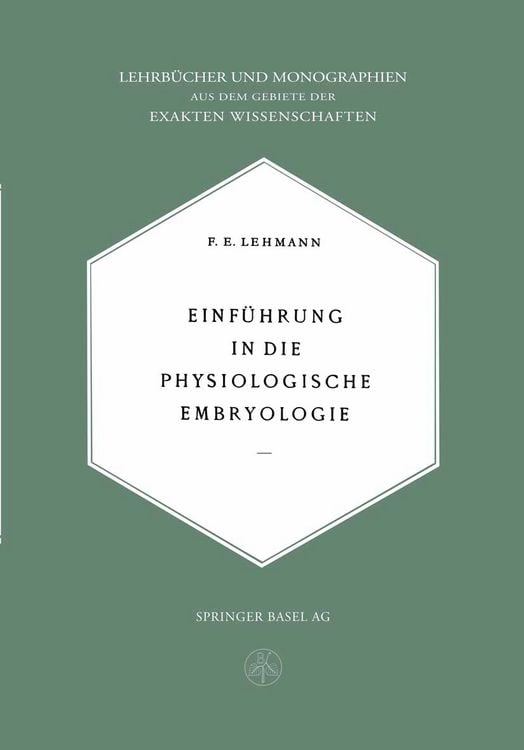 Produktbild: Einf&uuml;hrung in die Physiologische Embryologie