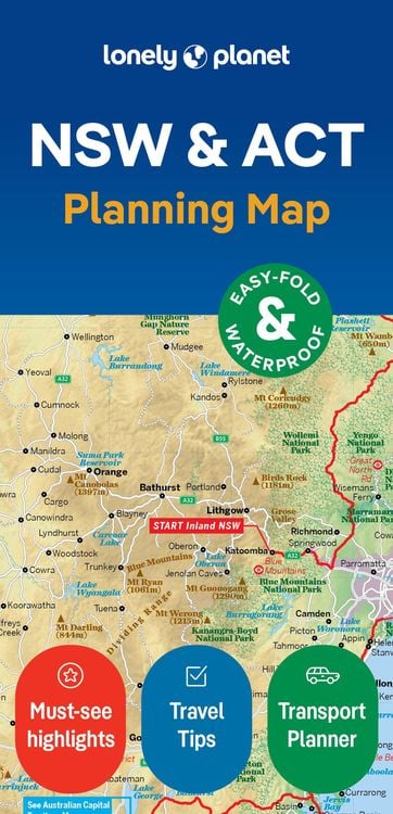 Produktbild: Lonely Planet New South Wales & ACT Planning Map