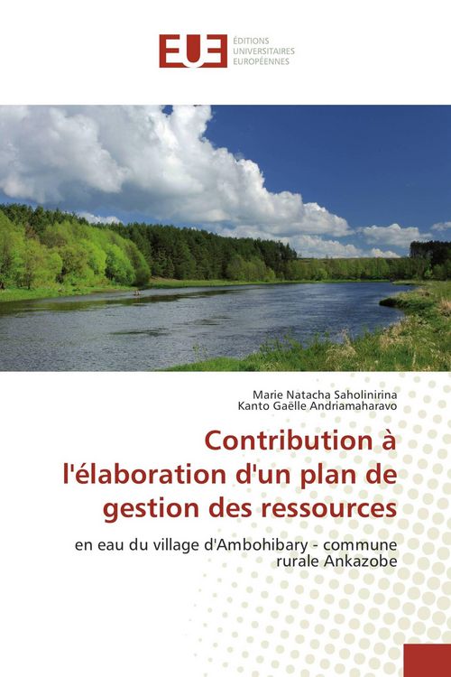 Produktbild: Contribution &agrave; l'&eacute;laboration d'un plan de gestion des ressources