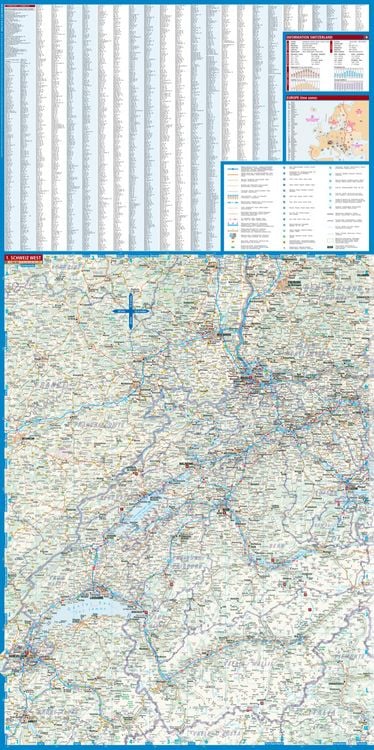 Produktbild: Switzerland, Schweiz, Borch Map