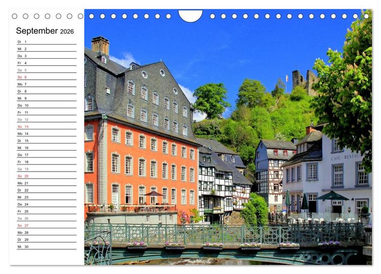 Produktbild: Die sch&ouml;nsten Orte der Eifel (Wandkalender 2026 DIN A4 quer), CALVENDO Monatskalender