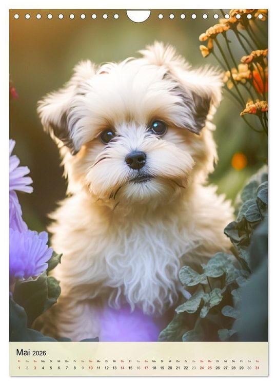 Produktbild: Kleine Hunde. S&uuml;&szlig; und niedlich. Die beliebtesten Hunderassen (Wandkalender 2026 DIN A4 hoch), CALVENDO Monatskalender