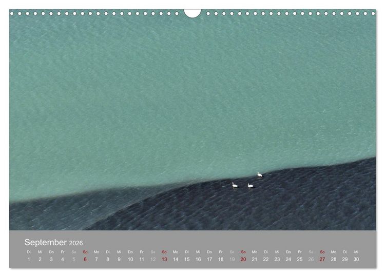 Produktbild: Naturkunst - Luftbilder (Wandkalender 2026 DIN A3 quer), CALVENDO Monatskalender