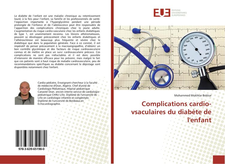 Produktbild: Complications cardio-vsaculaires du diab&egrave;te de l'enfant