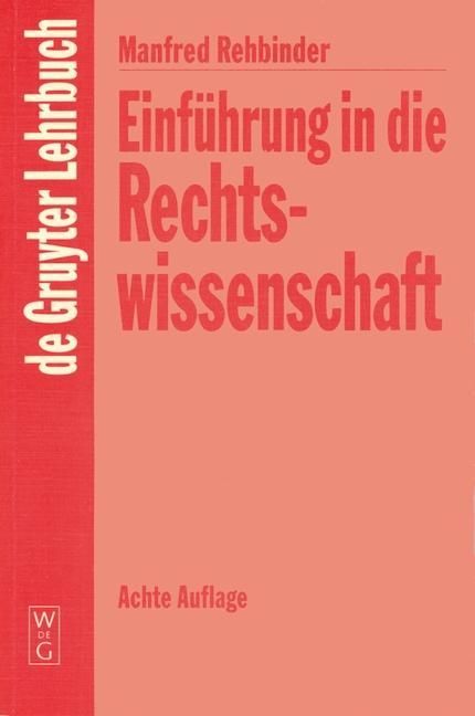 Produktbild: Einf&uuml;hrung in die Rechtswissenschaft