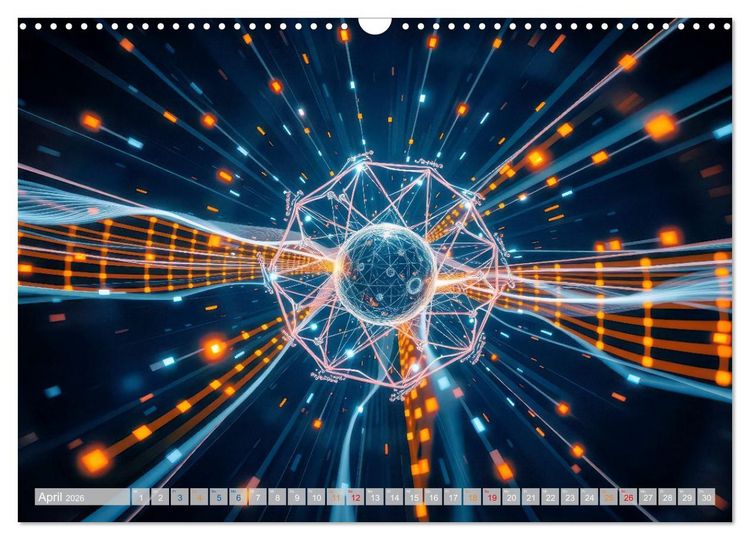 Produktbild: Quantenmechanik von Bits zu Qubits (Wandkalender 2026 DIN A3 quer), CALVENDO Monatskalender