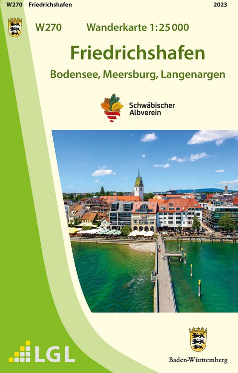 Produktbild: W270 Wanderkarte 1:25 000 Friedrichshafen