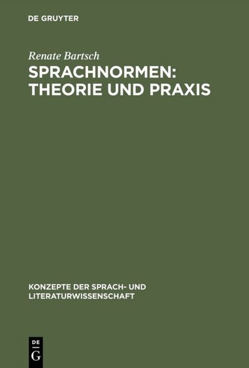 Produktbild: Sprachnormen: Theorie und Praxis