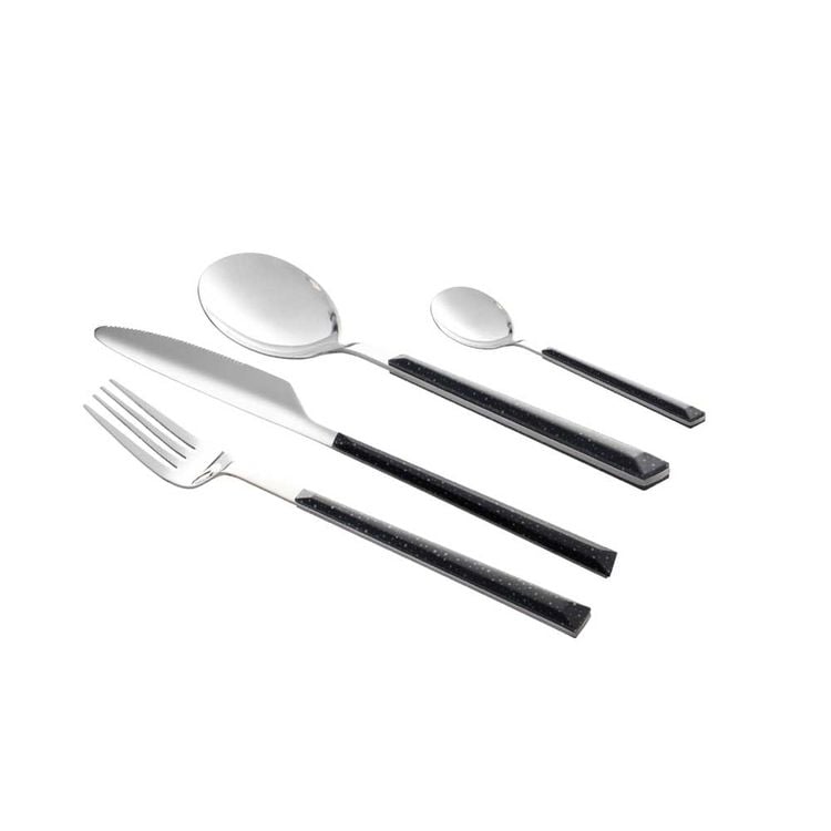 Produktbild: Neuetischkultur Besteck-Set 24-teilig Marble Black