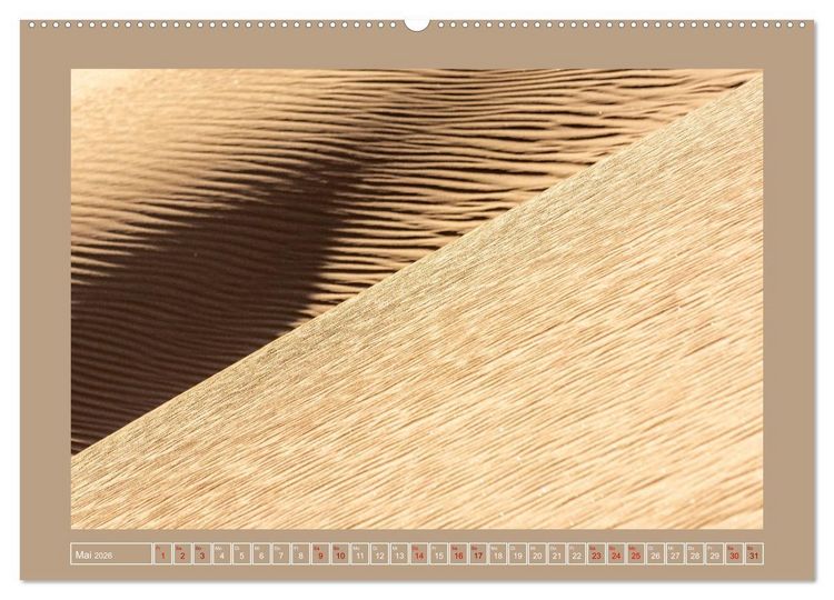 Produktbild: Sand und Schatten (Wandkalender 2026 DIN A2 quer), CALVENDO Monatskalender