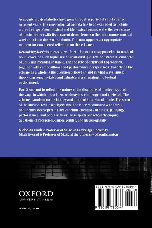 Produktbild: Rethinking Music