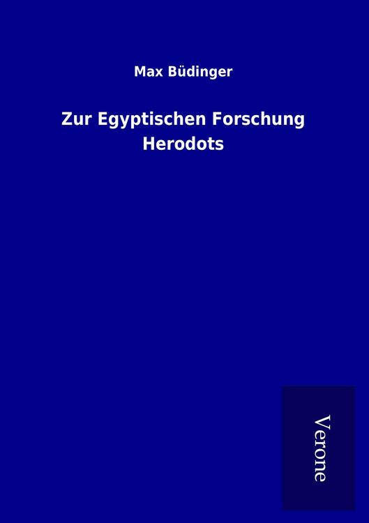 Produktbild: Zur Egyptischen Forschung Herodots