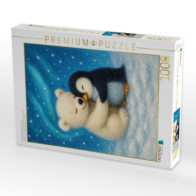 Produktbild: CALVENDO Puzzle Flauschfreunde im Winterzauber | 1000 Teile Lege-Gr&ouml;&szlig;e 64x48cm Foto-Puzzle f&uuml;r gl&uuml;ckliche Stunden
