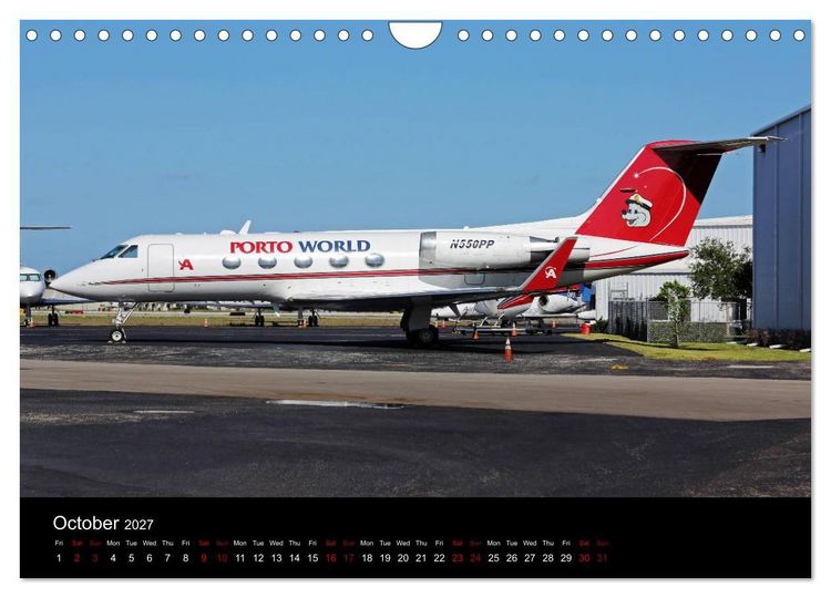 Produktbild: Bizjets (Wall Calendar 2027 DIN A4 landscape), CALVENDO 12 Month Wall Calendar