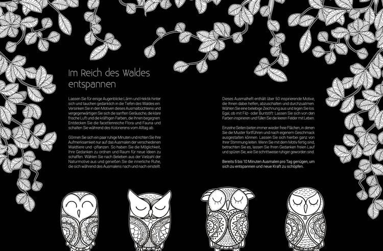 Produktbild: Black Edition: Inspiration Waldtiere