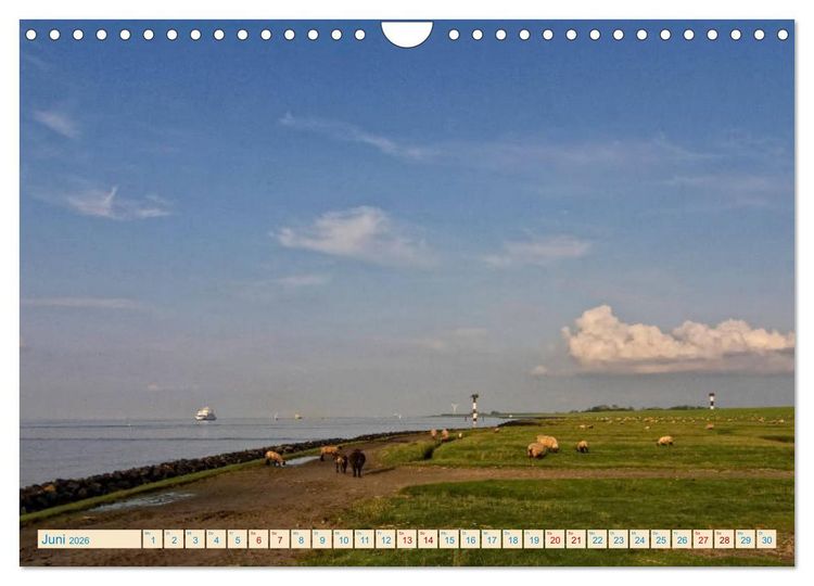 Produktbild: Cuxhaven, Landschaften zwischen K&uuml;ste und Heide (Wandkalender 2026 DIN A4 quer), CALVENDO Monatskalender