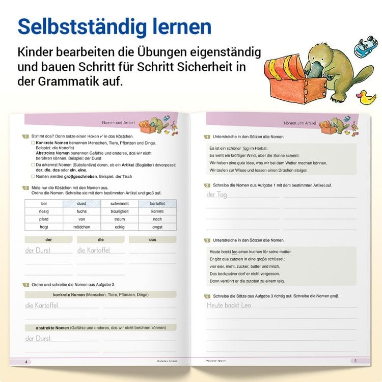 Produktbild: Grammatik mit Rico Schnabel, Klasse 4