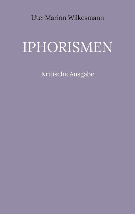 Produktbild: Iphorismen