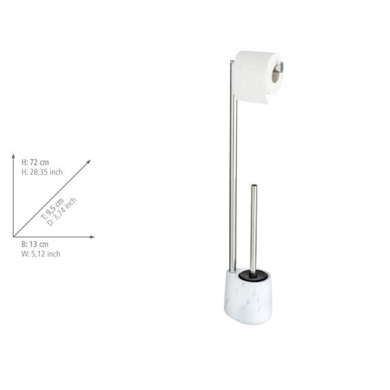 Produktbild: Stand WC-Garnitur Mod. Adrada Keramik, in moderner Marmor-Optik