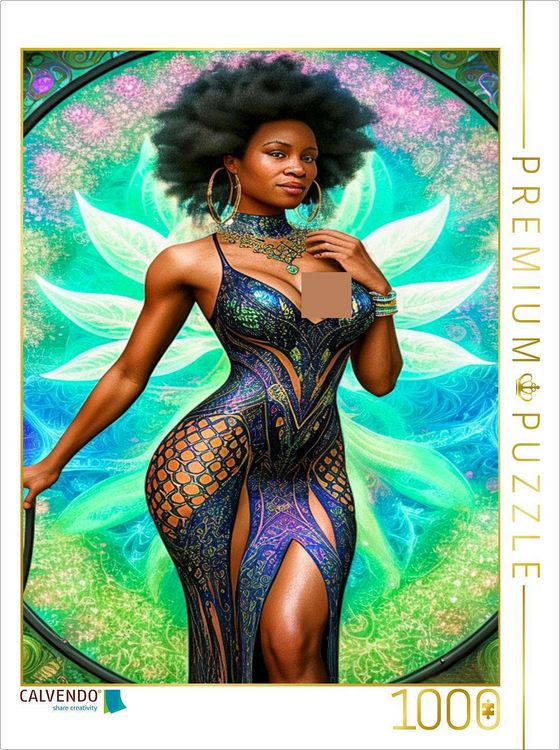 Produktbild: CALVENDO Puzzle Starla zeigt uns ein Modell mit effektvollen Ausnehmungen. | 1000 Teile Lege-Gr&ouml;&szlig;e 64x48cm Foto-Puzzle f&uuml;r gl&uuml;ckliche Stunden