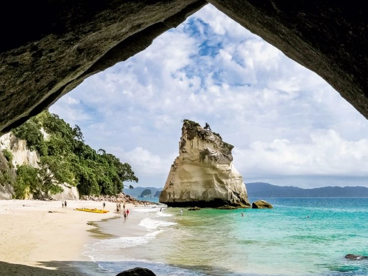 Produktbild: Cathedral Cove - Traumbucht auf der Coromandel Peninsula (Puzzle)