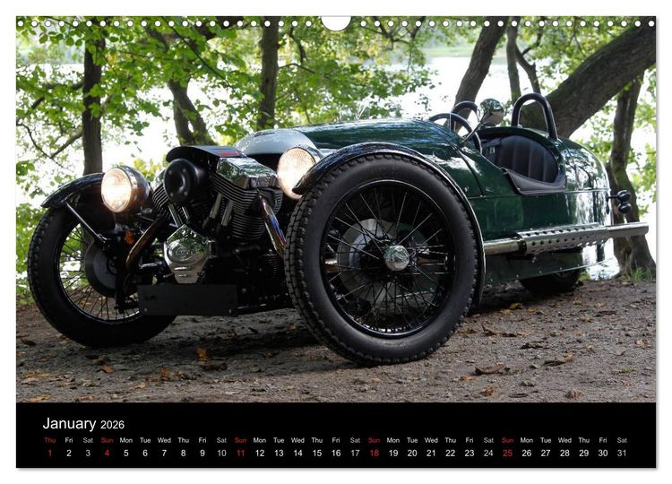 Produktbild: Morgan, the last real sports car (Wall Calendar 2026 DIN A3 landscape), CALVENDO 12 Month Wall Calendar