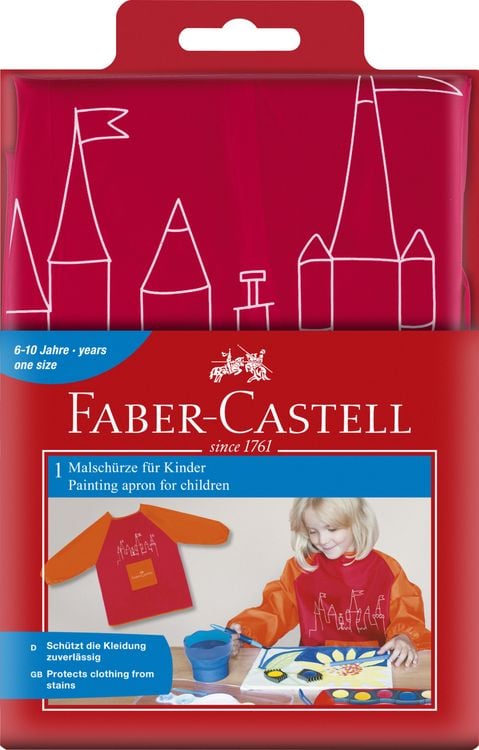 Produktbild: Faber-Castell Malsch&uuml;rze f&uuml;r Kinder Farbe rot/orange