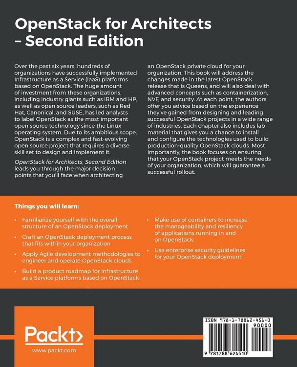 Produktbild: OpenStack for Architects - Second Edition