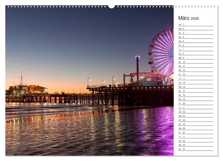 Produktbild: Los Angeles - Kalifornien (Wandkalender 2026 DIN A2 quer), CALVENDO Monatskalender