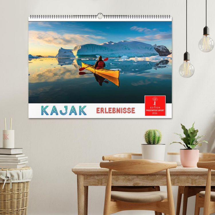 Produktbild: Kajak Erlebnisse (Wandkalender 2026 DIN A2 quer), CALVENDO Monatskalender